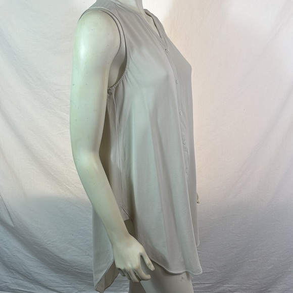 Eileen Fisher Silk tunic, size S in neutral bone - Picture 5 of 8